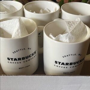 Starbucks White Ceramic Mug Base ($30 per mug or $100 for 4 mugs)